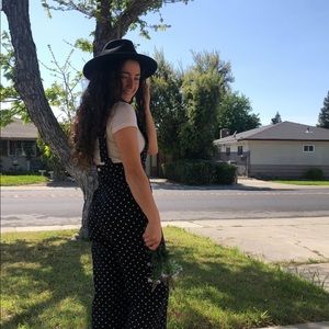 Topshop Polkadot Overalls, size 4